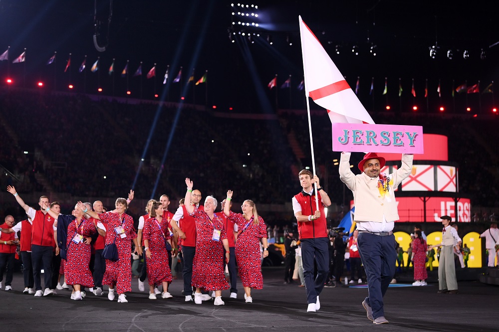 Jersey at opening ceremony